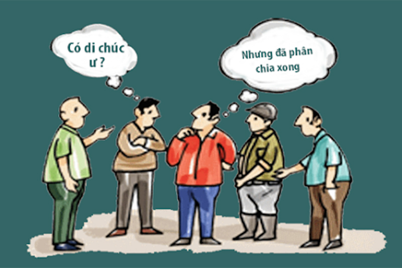cha mẹ mất không để lại di chúc chia tài sản như thế nào
