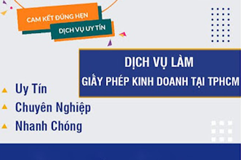 Dịch vụ làm giấy phép kinh doanh tại TPHCM