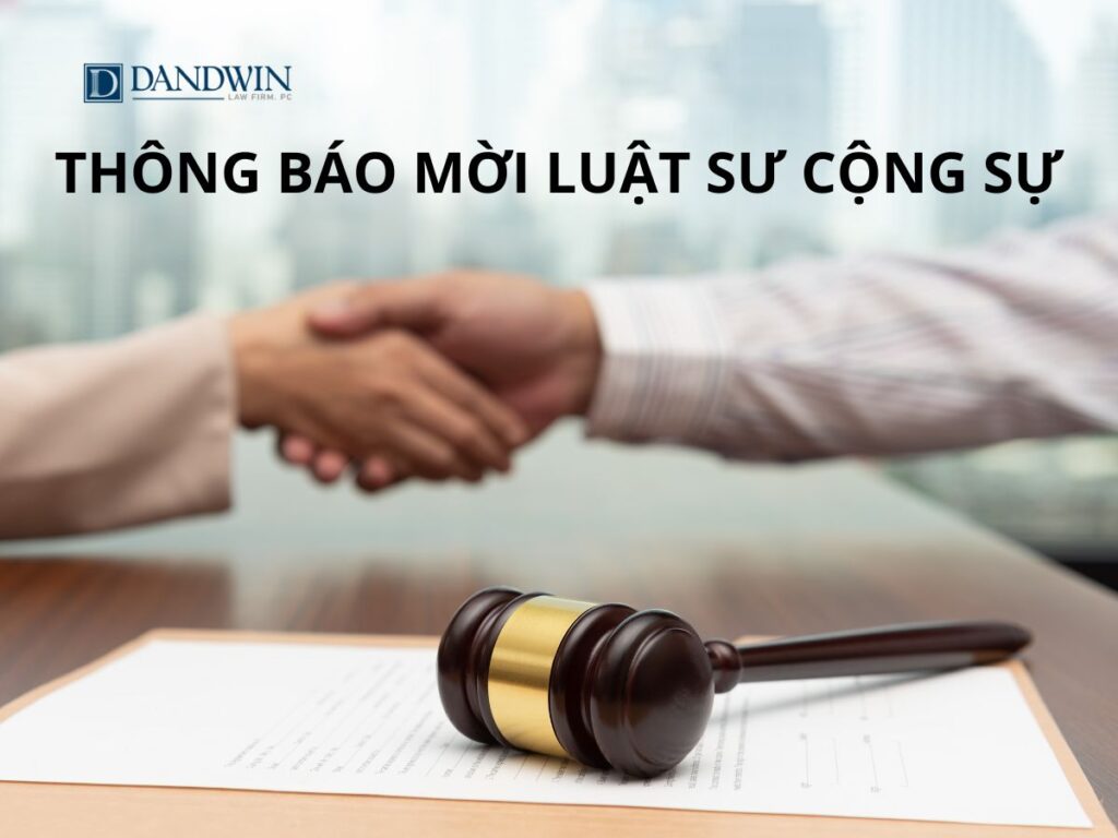 THÔNG BÁO MỜI LUẬT SƯ CỘNG SỰ