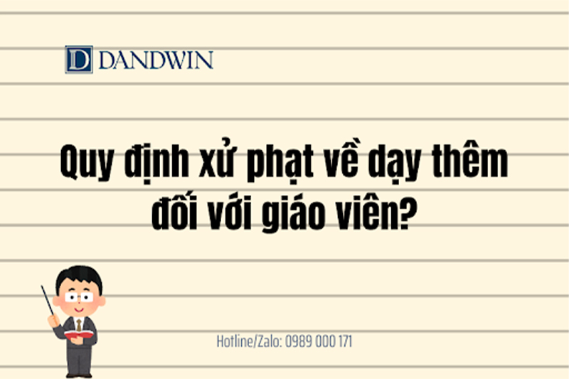 Quy định xử phạt về dạy thêm