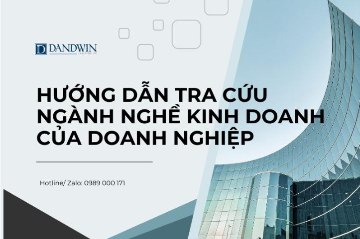 Hướng dẫn tra cứu ngành nghề kinh doanh của doanh nghiệp