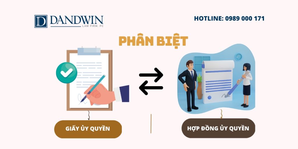 phân biệt giấy ủy quyền và hợp đồng ủy quyền